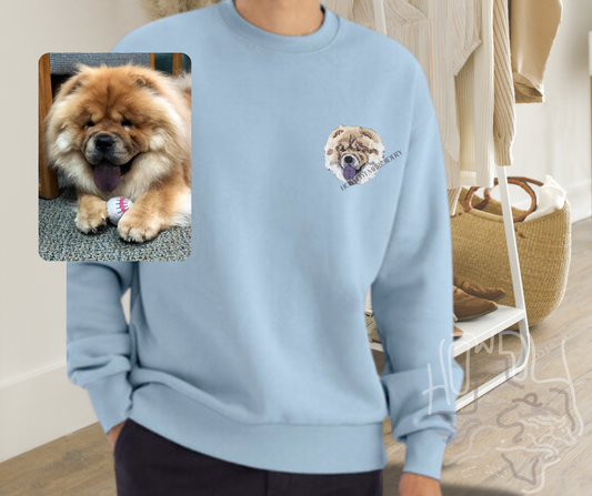 Personalized Pet Embroidery Heavyweight Sweatshirt