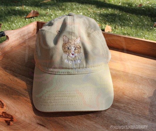 Custom Pet Embroidered Dad Hat