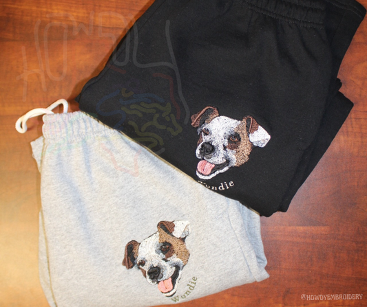 Embroidered Custom Pet Sweatpants