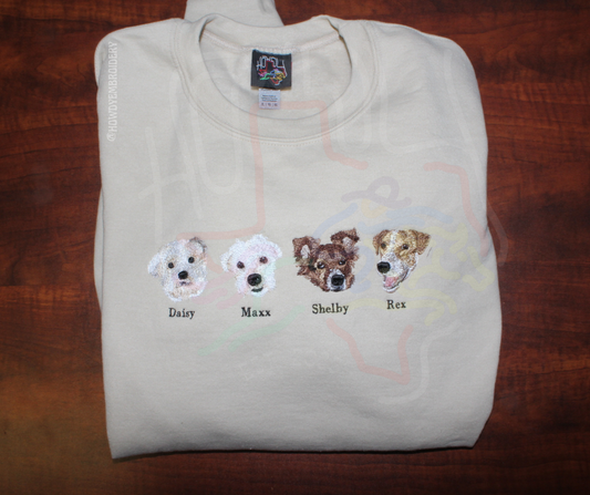 Personalized Pet Embroidery Sweatshirt