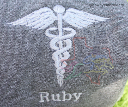 Caduceus Embroidered Sweatshirt