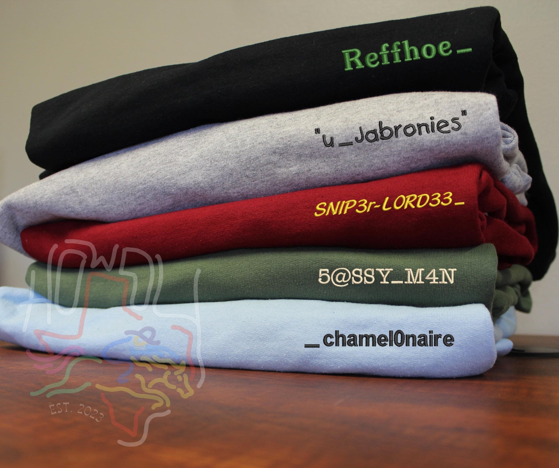 Custom Embroidered Gamertag Sweatshirt Hoodie – Personalized Gamer Gift for Boyfriend, Brother, or Gaming Enthusiast