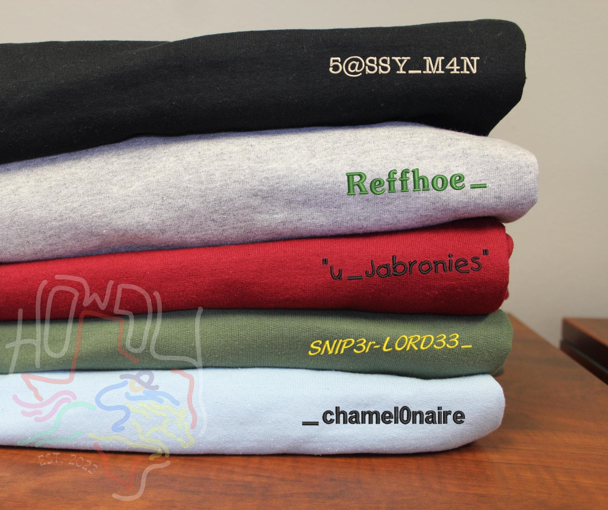 Custom Embroidered Gamertag Sweatshirt Hoodie – Personalized Gamer Gift for Boyfriend, Brother, or Gaming Enthusiast